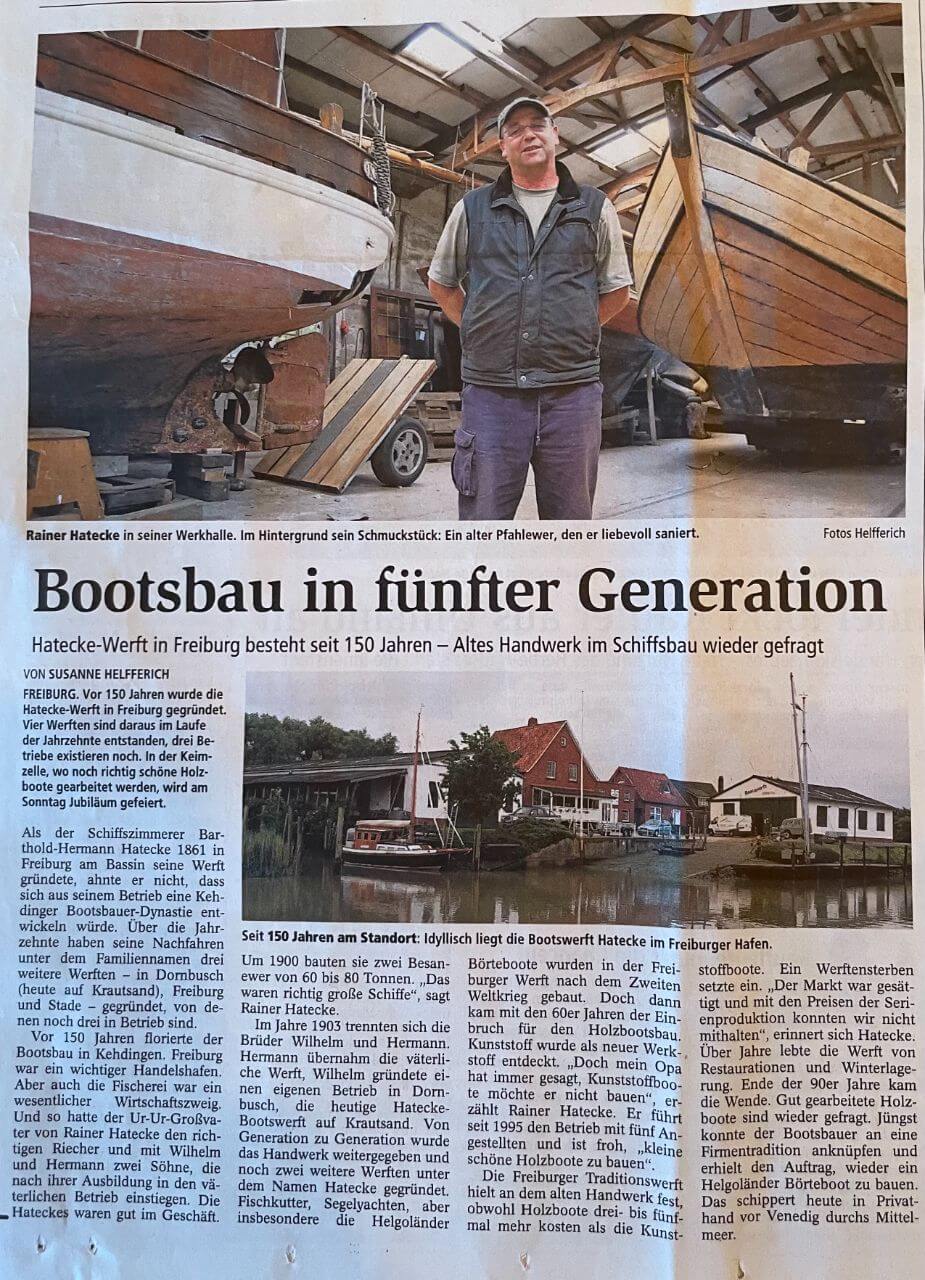 Bootsbau in fünfter Generation